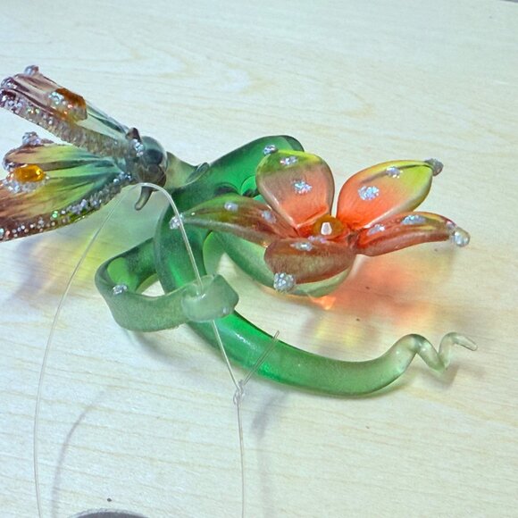 VTG Ashton Drake Butterfly Rainbow Glass Ornament Gift Meadow Magic Whimsical Ar - Picture 11 of 13